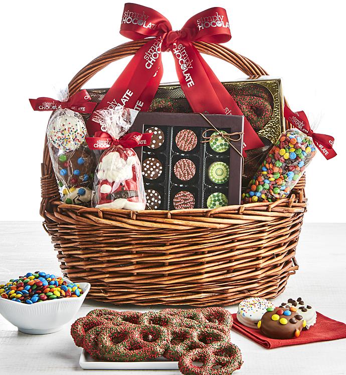 Simply Chocolate Holiday Gathering Basket